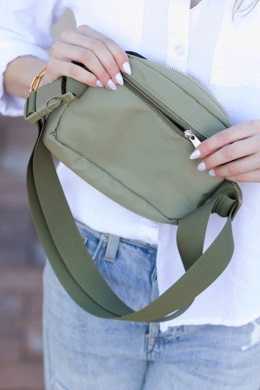 Pattie Nylon Sling Belt Fanny Bag