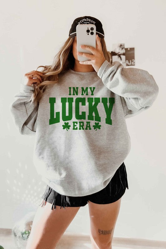 IN MY LUCKY ERA ST PATRICKS GRAPHIC SWEATSHIRT