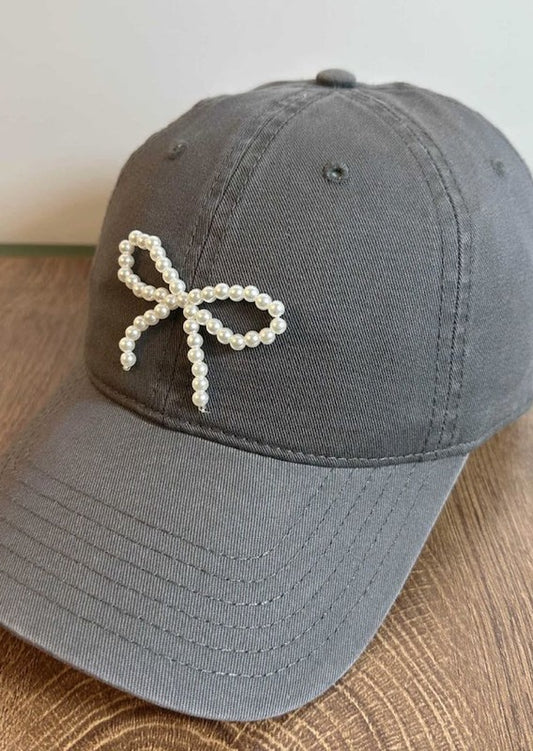 Bow baseball cap