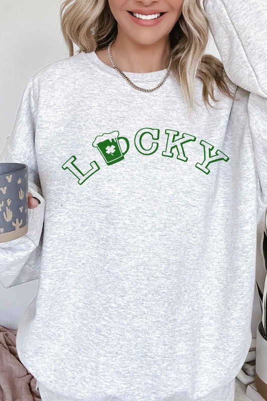 LUCKY ST PATRICKS OVERSIZED SWEATSHIRT