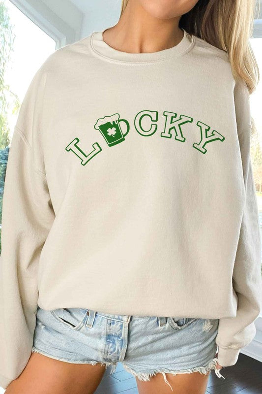 LUCKY ST PATRICKS OVERSIZED SWEATSHIRT