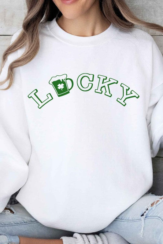 LUCKY ST PATRICKS OVERSIZED SWEATSHIRT