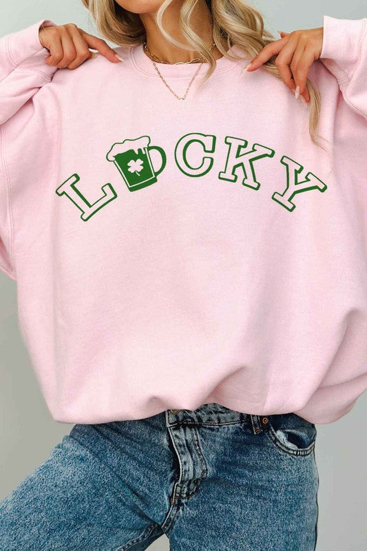 LUCKY ST PATRICKS OVERSIZED SWEATSHIRT