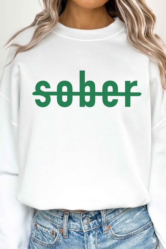 NOT SOBER ST PATRICKS OVERSIZED SWEATSHIRT