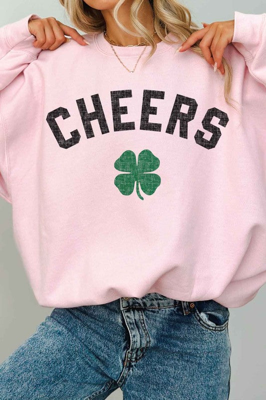 Cheers St Patrick's Oversized Sweatshirt