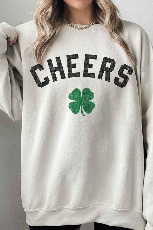 Cheers St Patrick's Oversized Sweatshirt