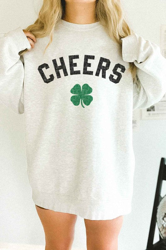 Cheers St Patrick's Oversized Sweatshirt