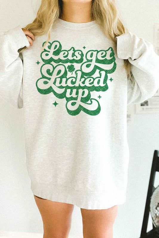 LUCKED UP ST PATRICKS OVERSIZED SWEATSHIRT