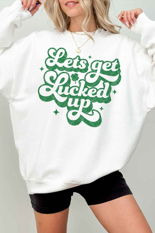 LUCKED UP ST PATRICKS OVERSIZED SWEATSHIRT