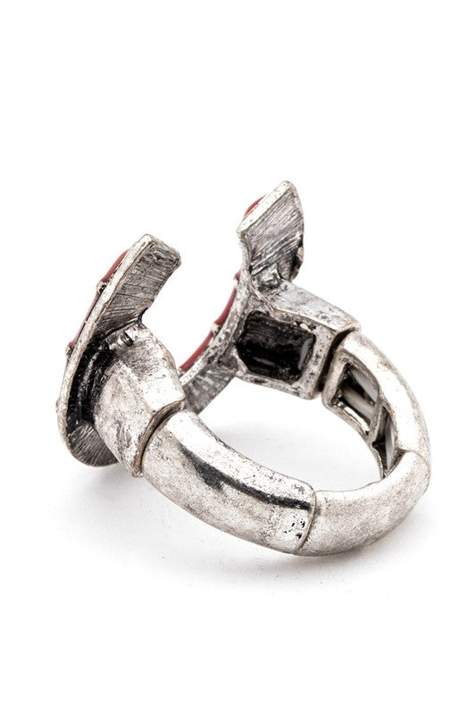 Horse Shoe Iconic Western Stretch Ring