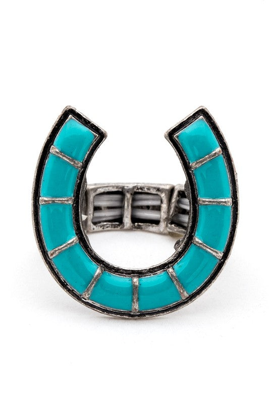 Horse Shoe Iconic Western Stretch Ring