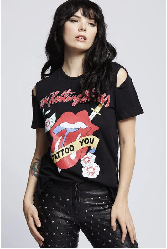 Tattoo You Slit Sleeve Tee