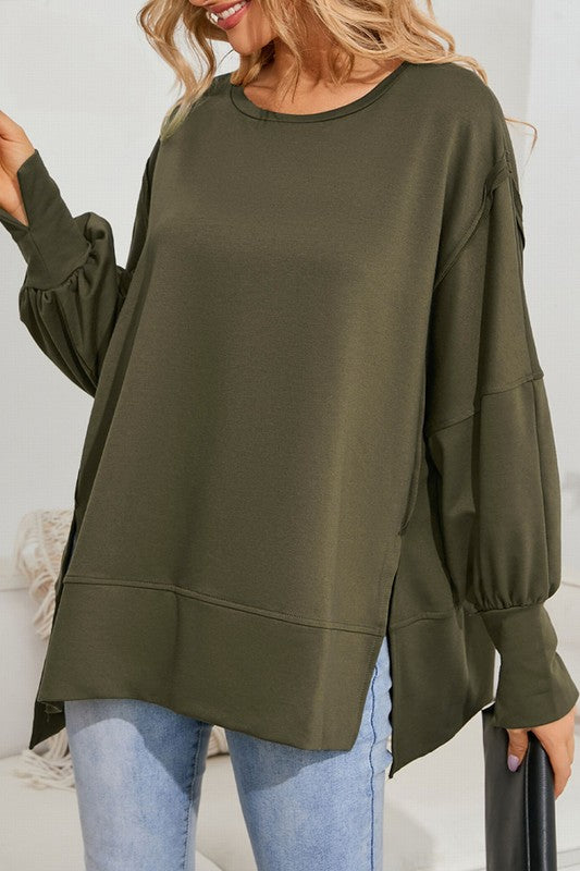 Finley Drop Shoulder Oversized Top