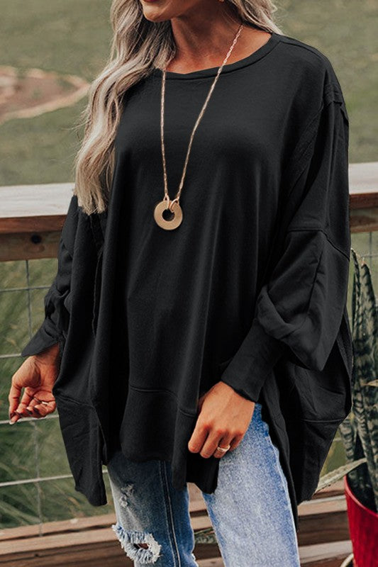 Finley Drop Shoulder Oversized Top