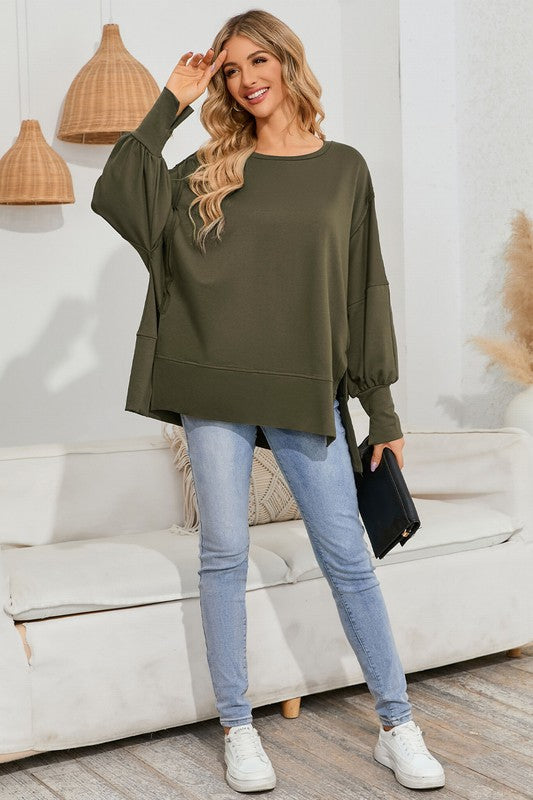 Finley Drop Shoulder Oversized Top