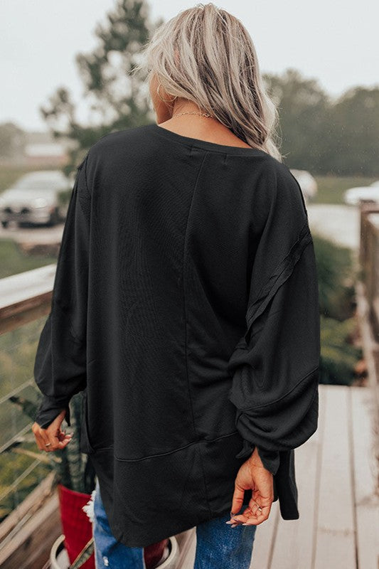 Finley Drop Shoulder Oversized Top