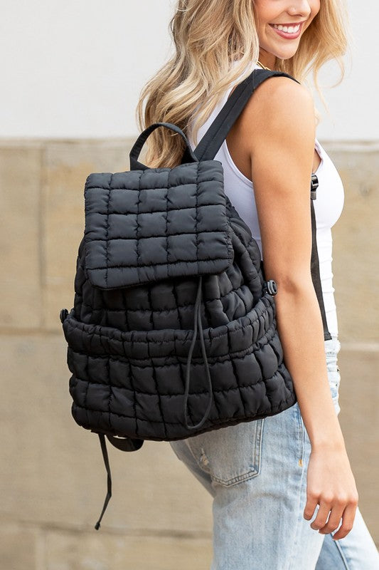 Stevie Quilted Puffer Backpack