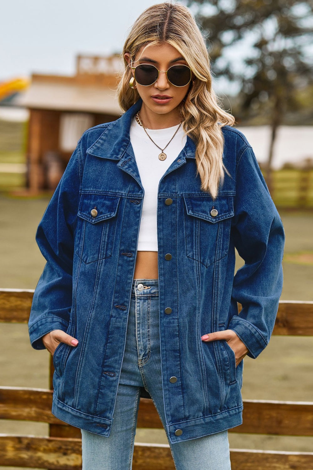 Penny Denim Jacket with Pockets