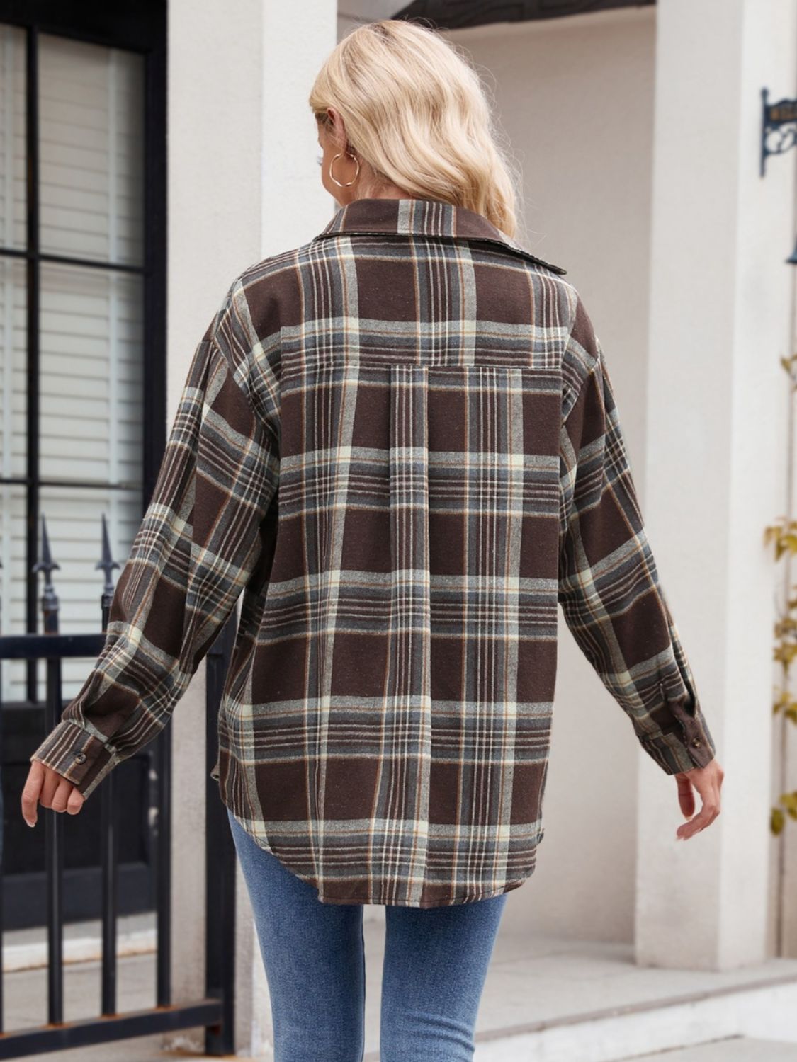 Staci Plaid Long Sleeve Shirt