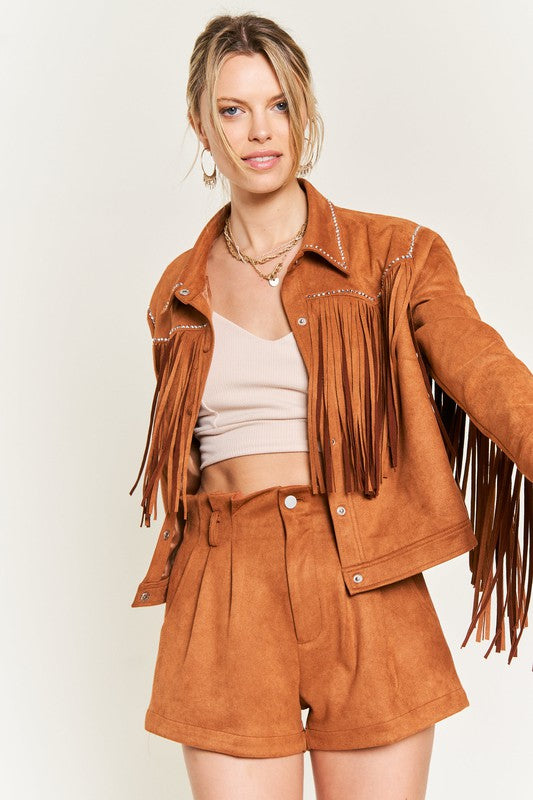 Angie Studded Fringe Jacket