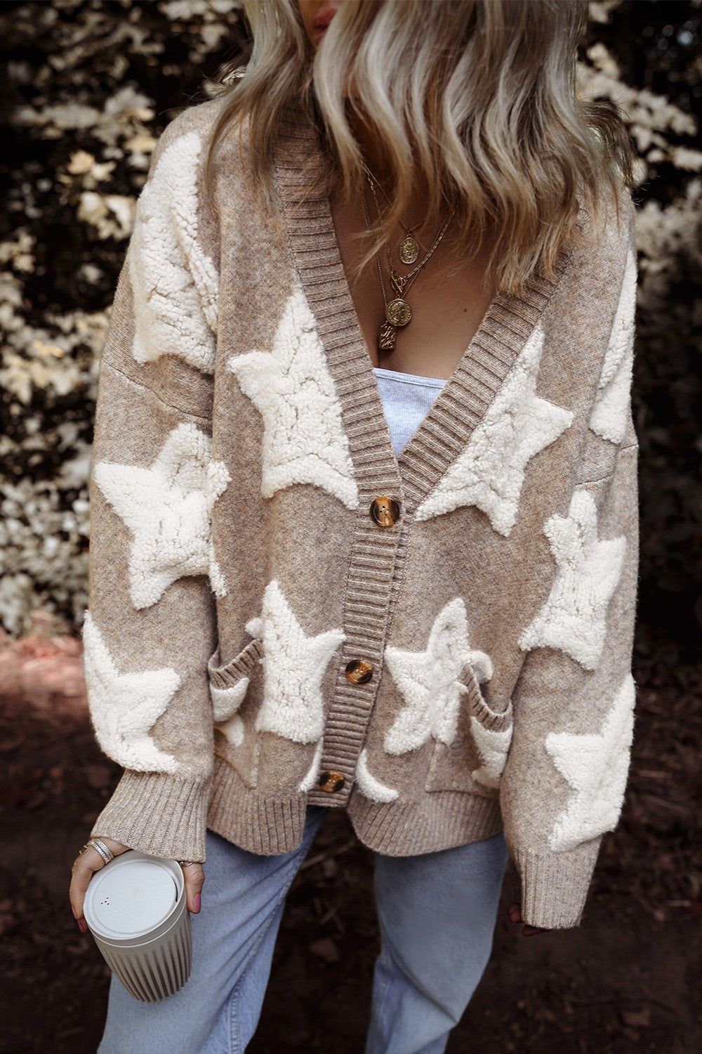 Star Long Sleeve Cardigan