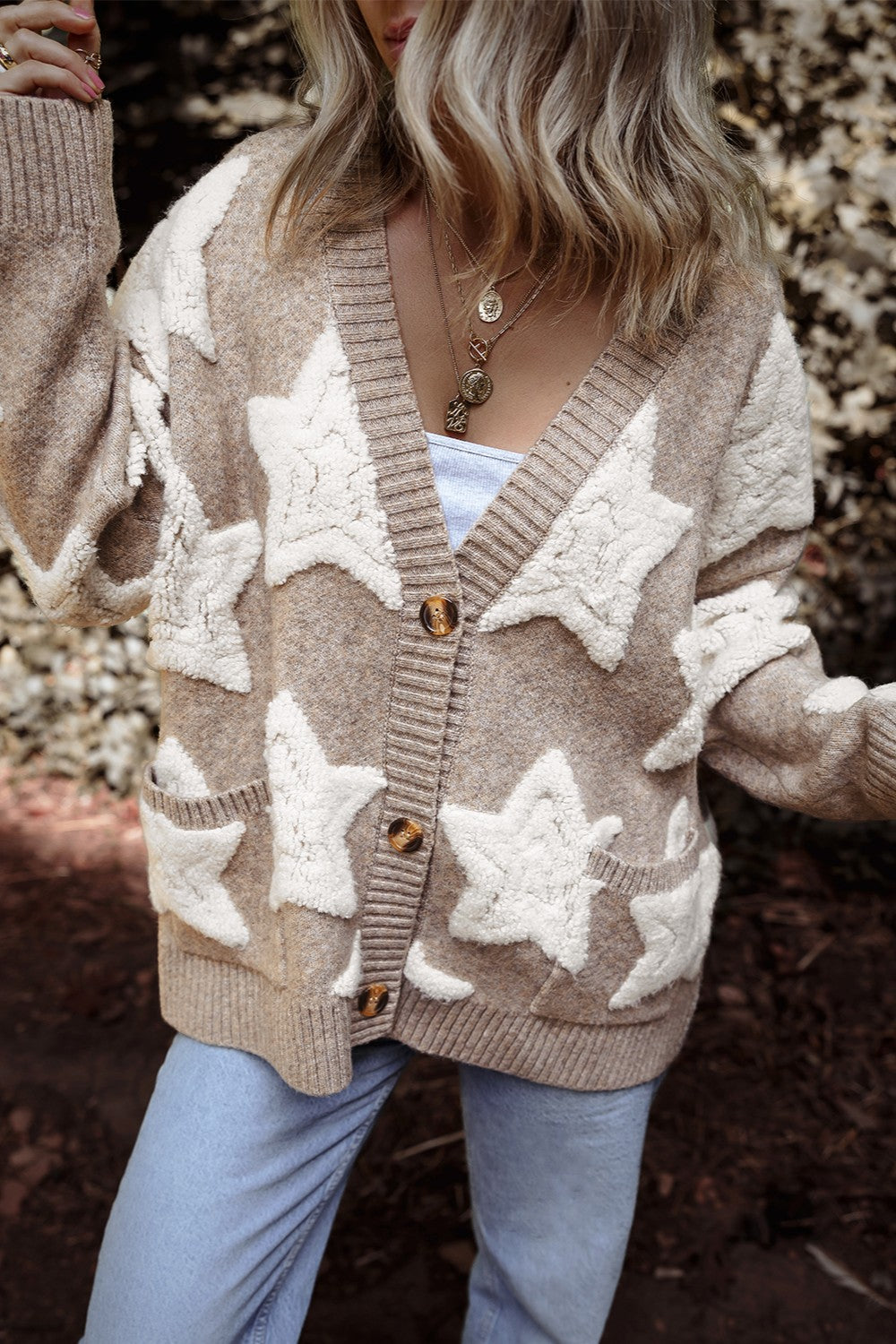 Star Long Sleeve Cardigan