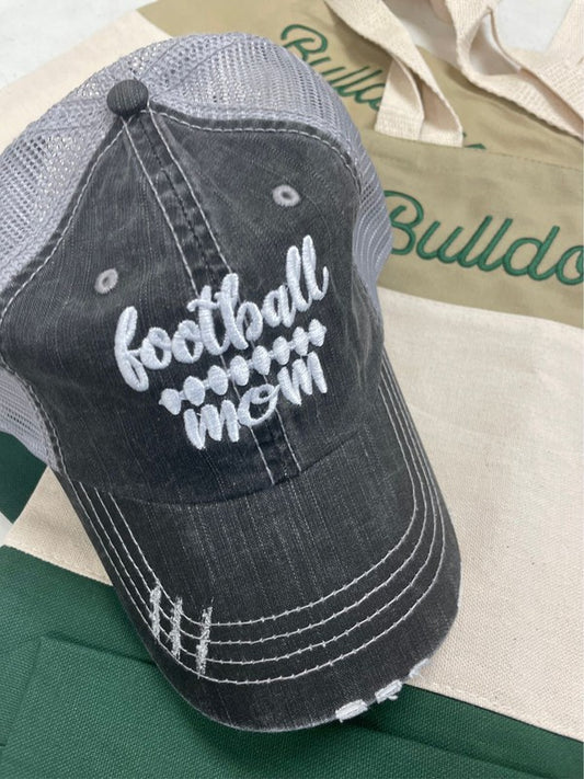 Football Mom Embroidered Trucker Hat