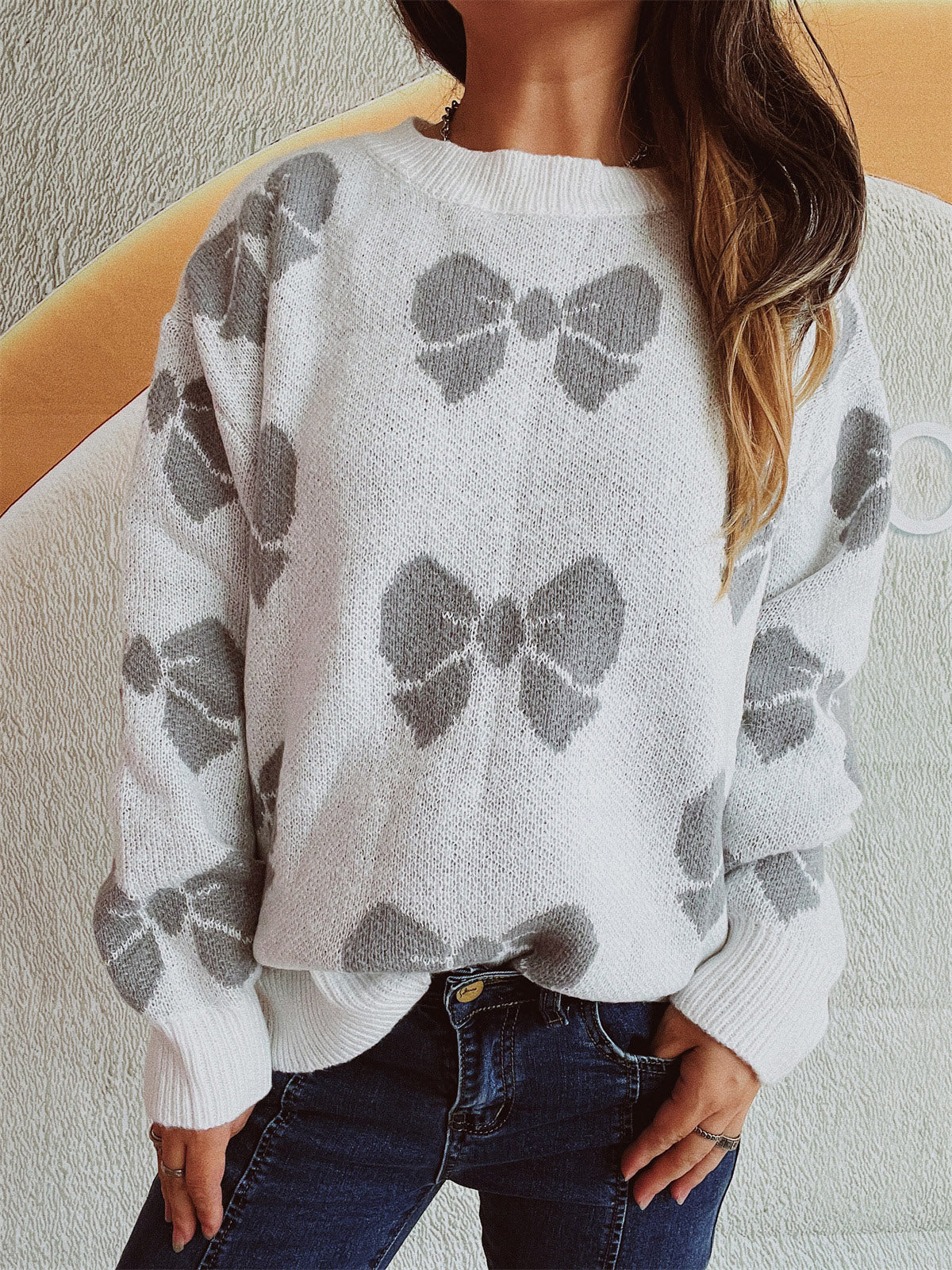 Bonnie Bow Shoulder Sweater