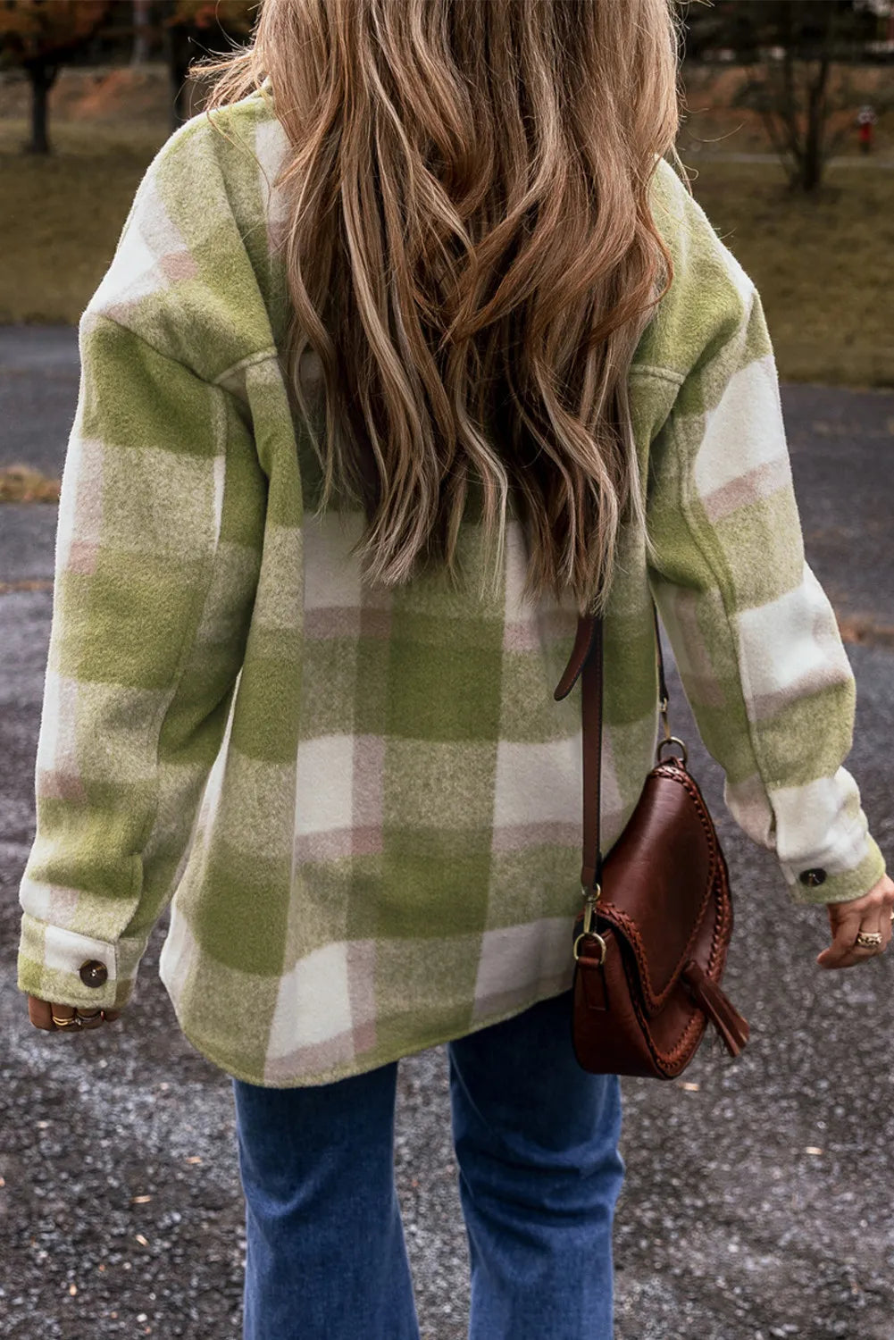 Valerie Plaid Long Sleeve Jacket