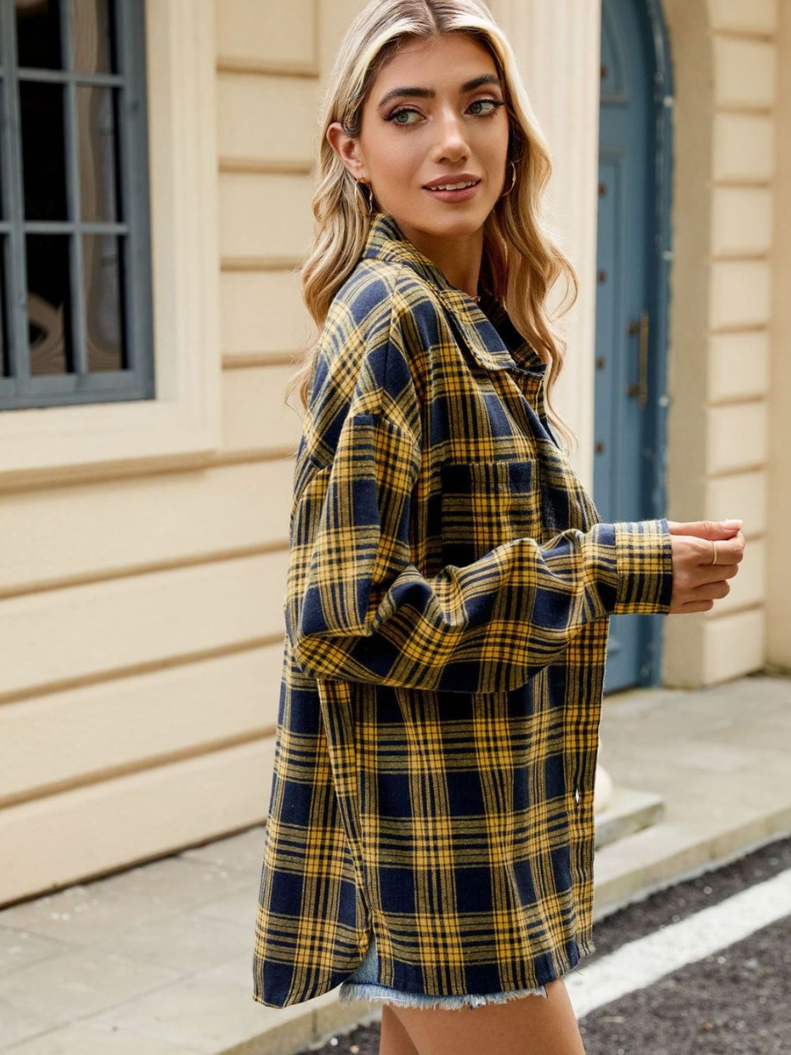 Cynthia Plaid Long Sleeve Shirt