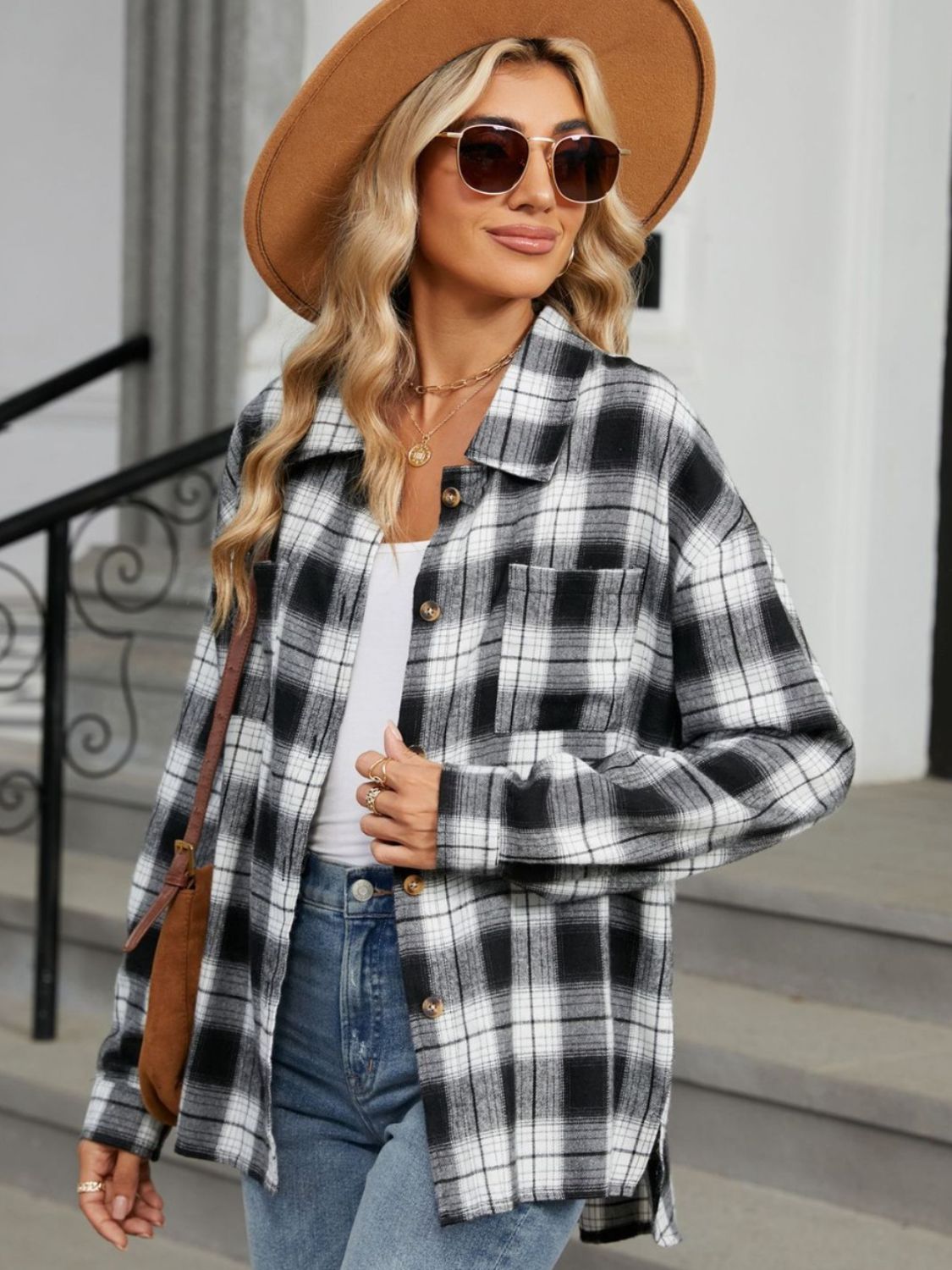 Cynthia Plaid Long Sleeve Shirt