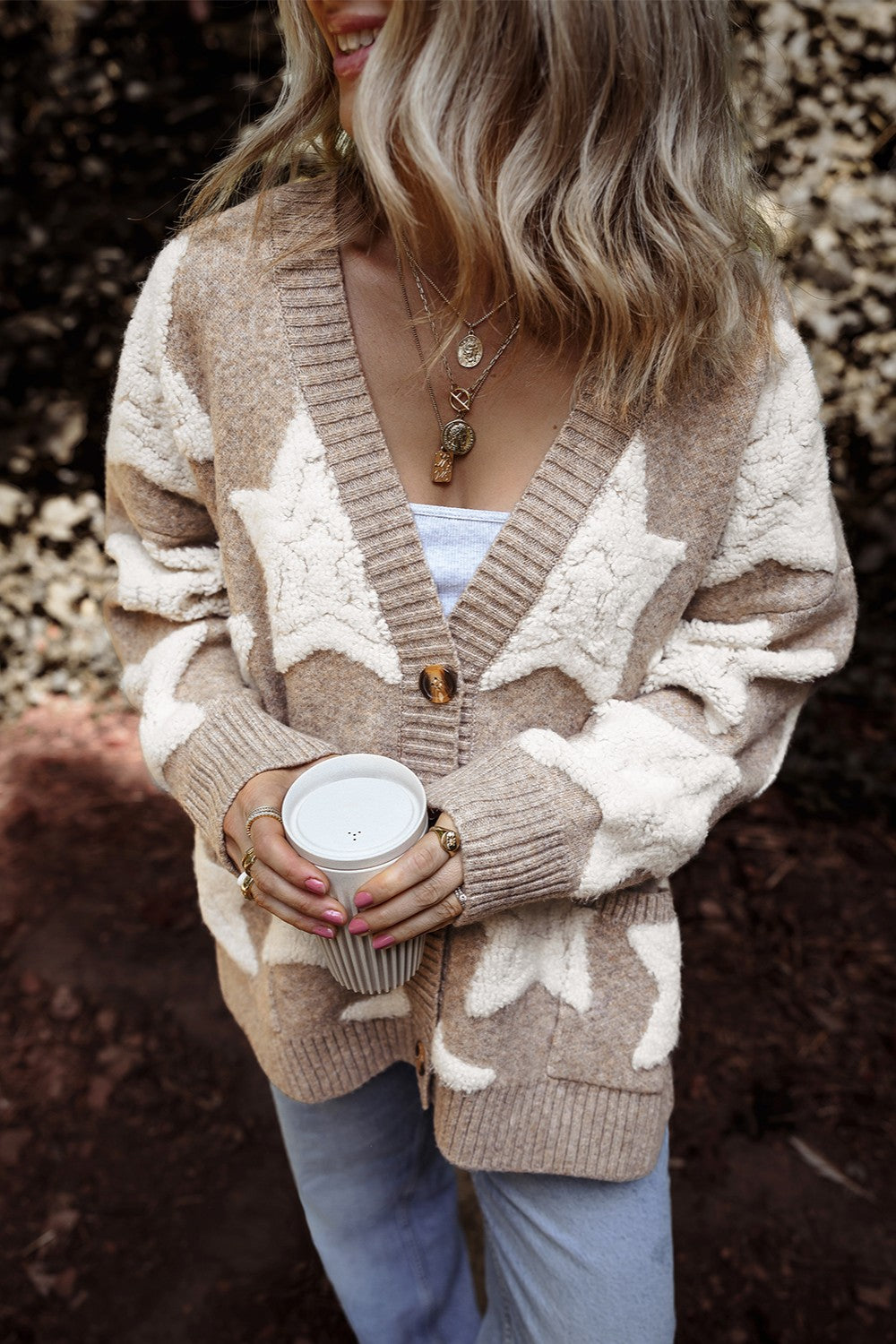 Star Long Sleeve Cardigan