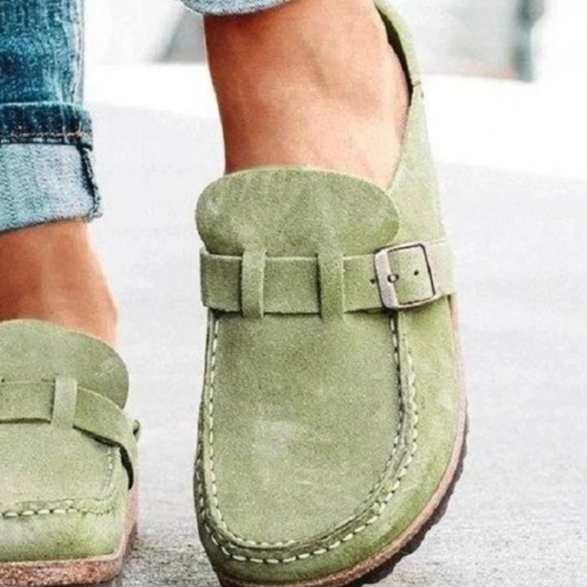 Janice Casual Buckle Loafers