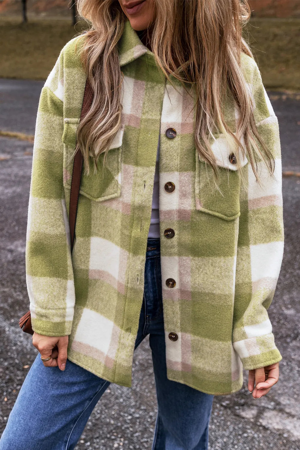 Valerie Plaid Long Sleeve Jacket