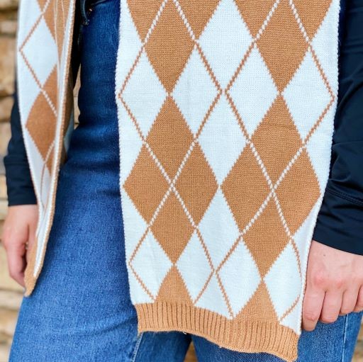 Opal Patterned Knit Scarf