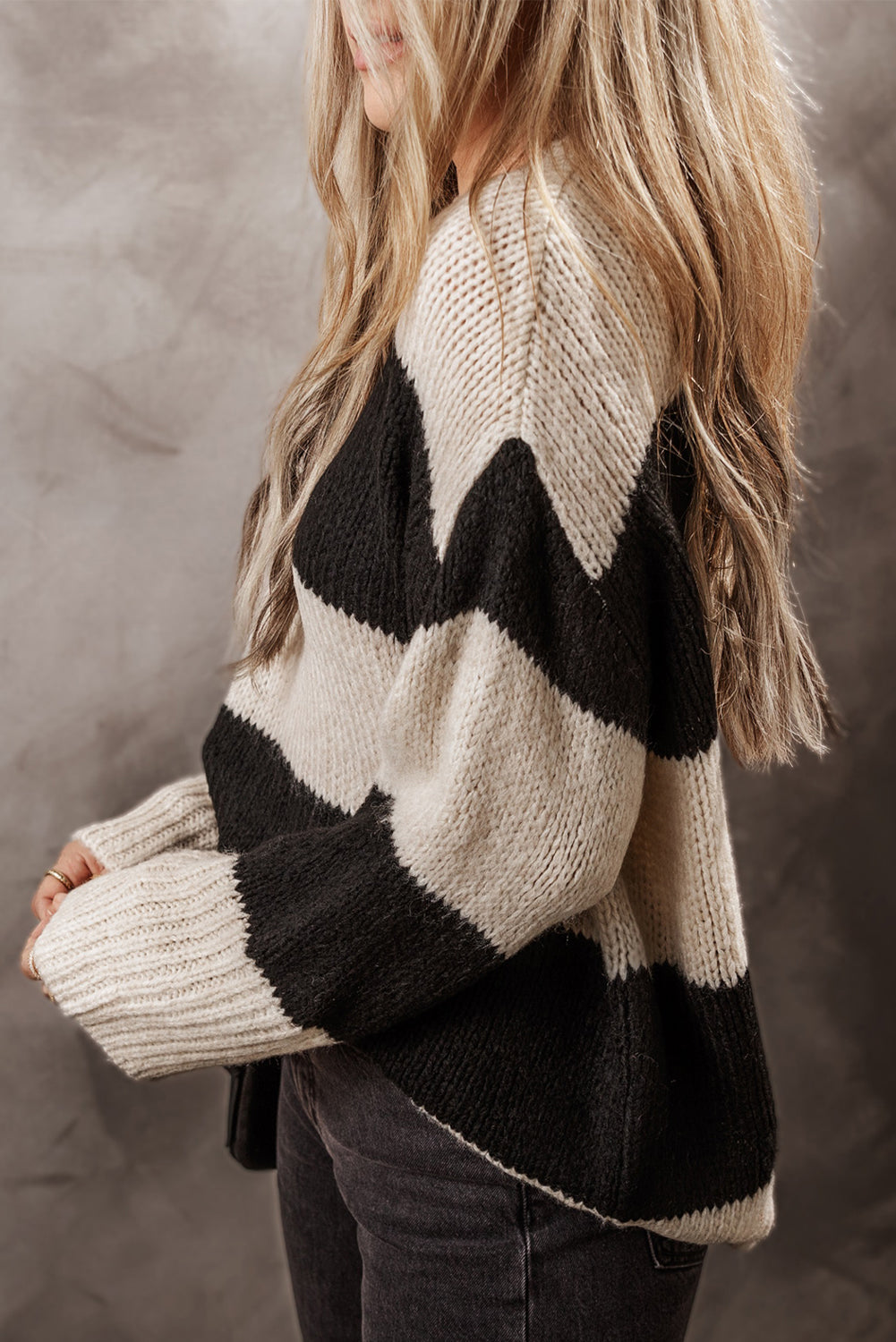 Kasey Color Block Sweater