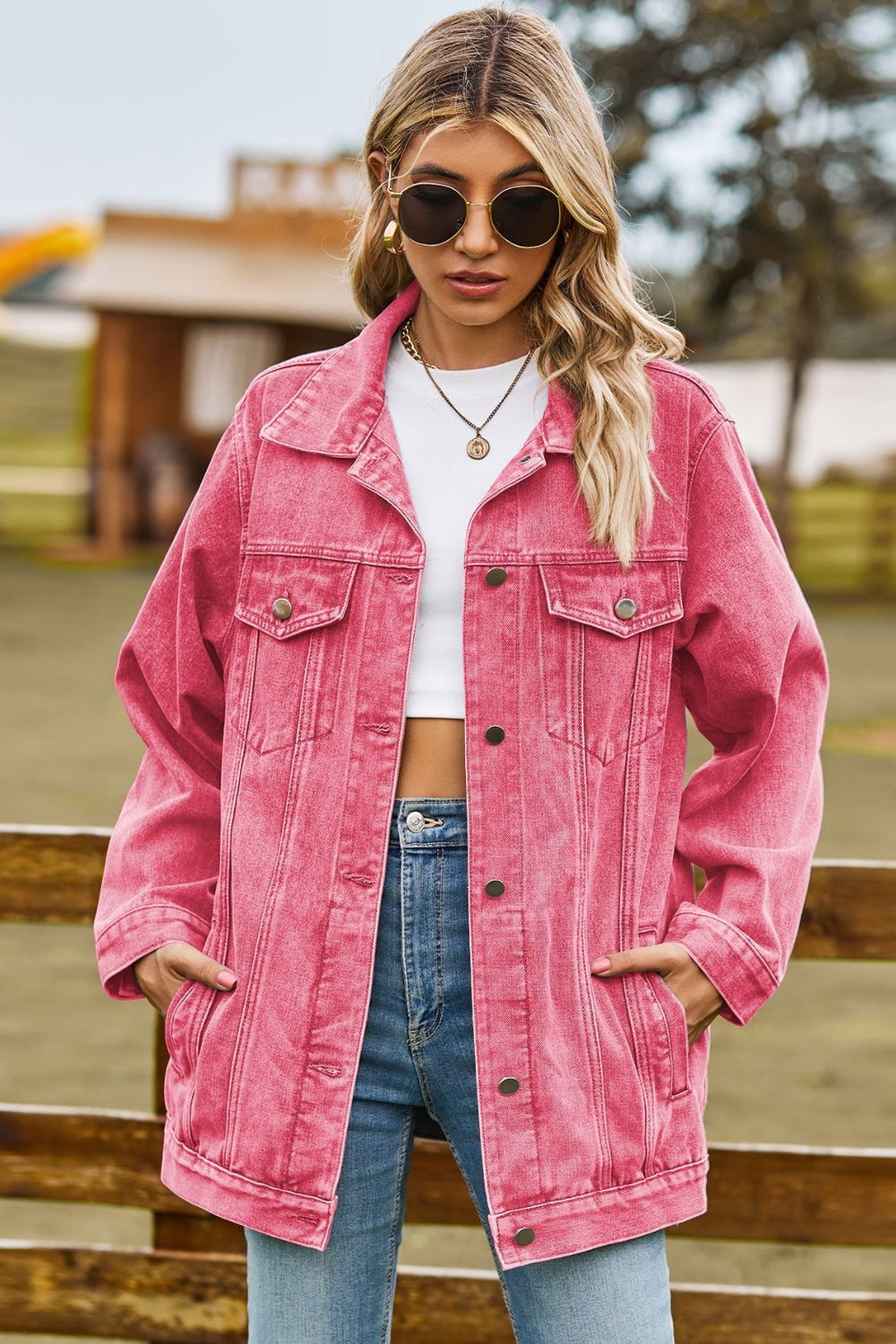 Penny Denim Jacket with Pockets