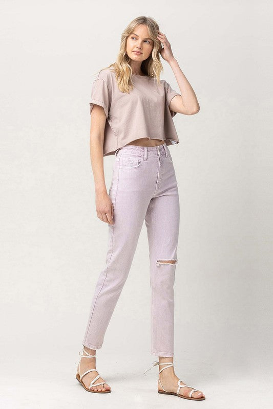 Xandra Stretch Mom Jeans