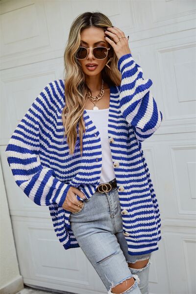 Julia Stripey Long Sleeve Cardigan