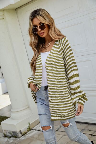 Julia Stripey Long Sleeve Cardigan