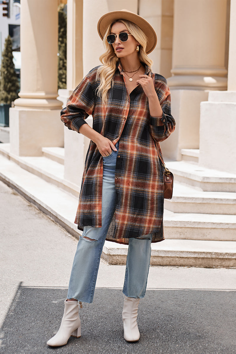 Lynndie Plaid Long Sleeve Shirt