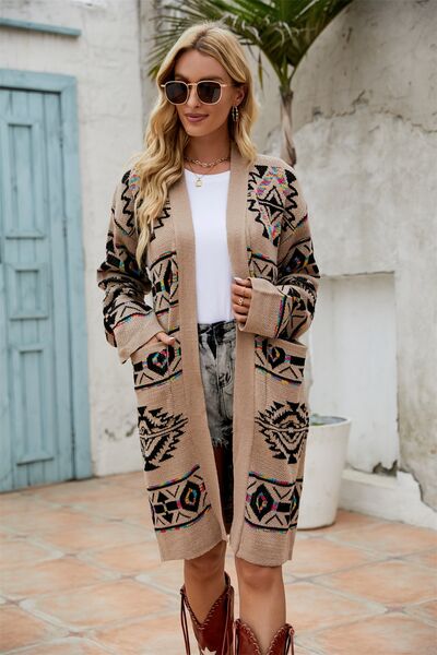 Amelia Geometric Design Cardigan