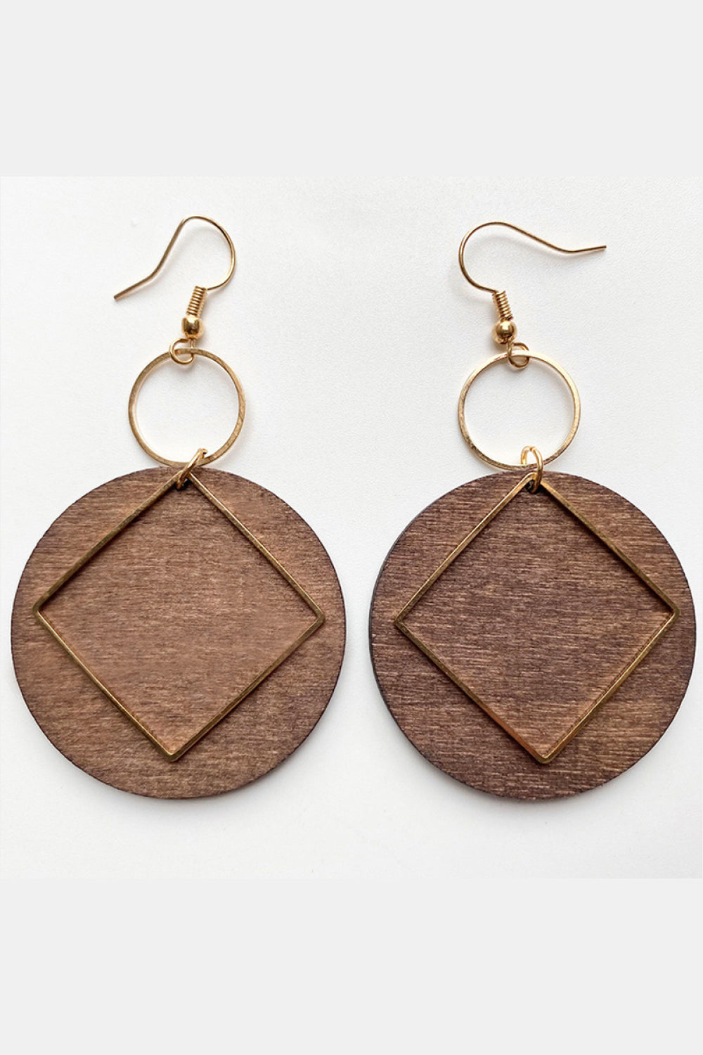 Abigail Geometrical Wooden Earrings