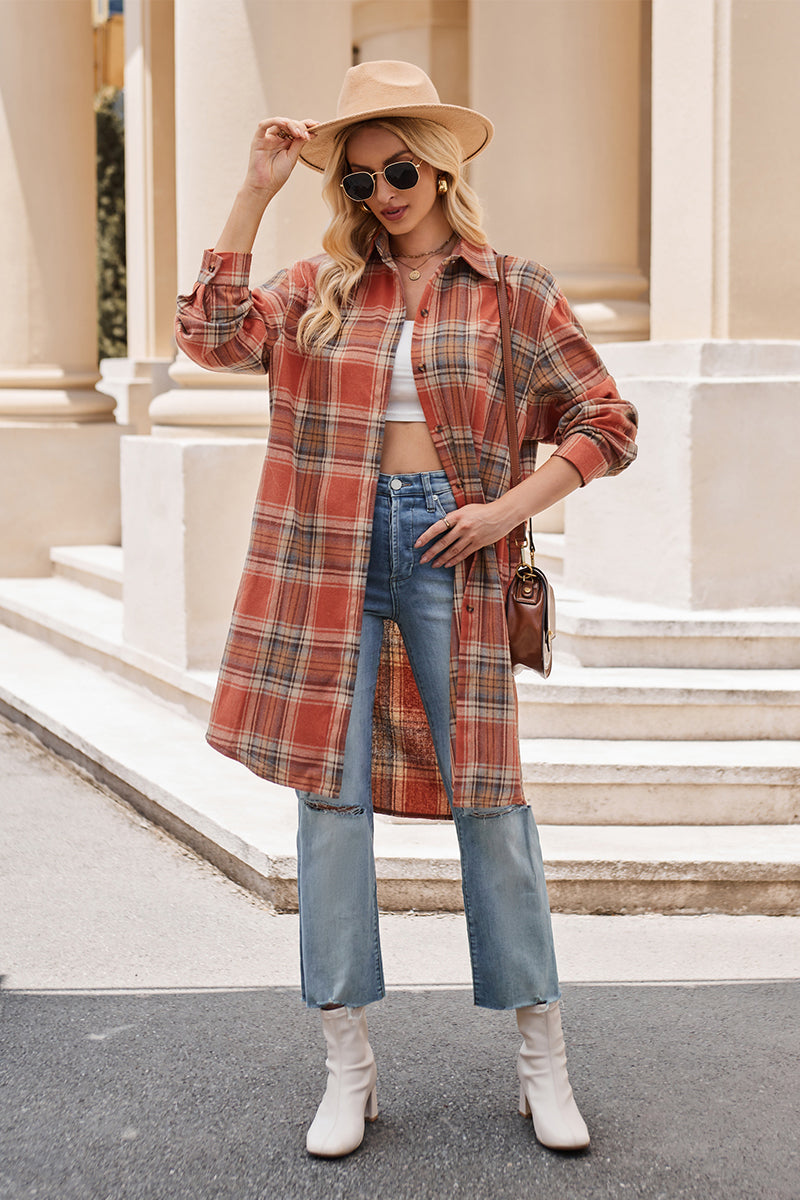 Lynndie Plaid Long Sleeve Shirt