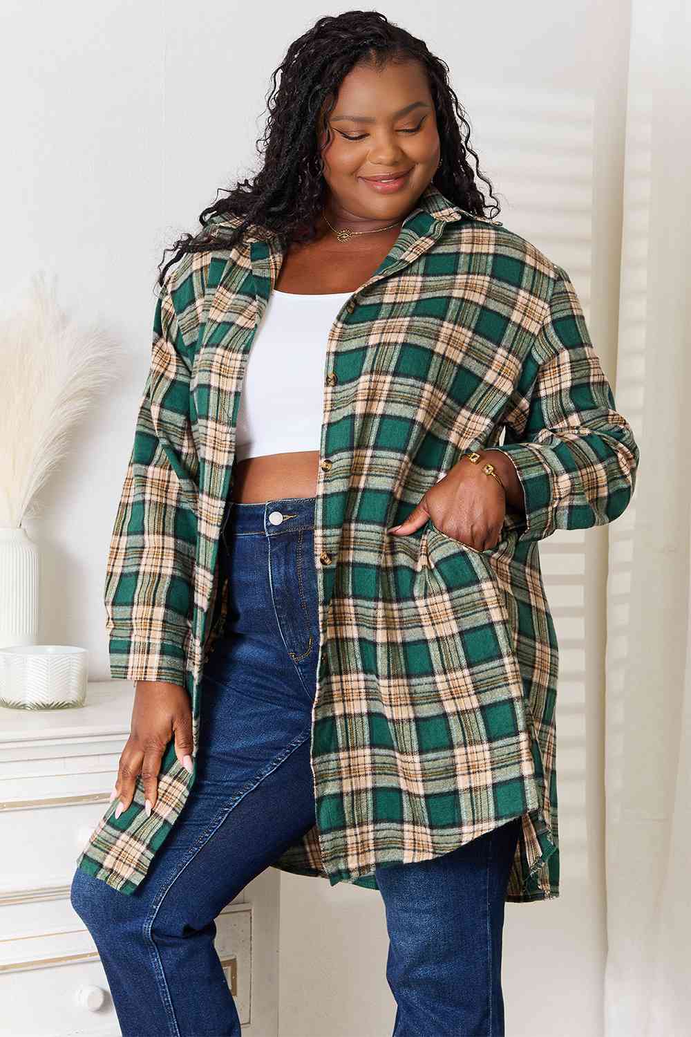 Dorrie Plaid Long Sleeve Shirt