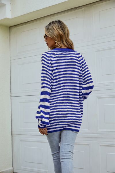 Julia Stripey Long Sleeve Cardigan