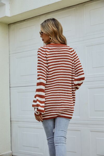 Julia Stripey Long Sleeve Cardigan