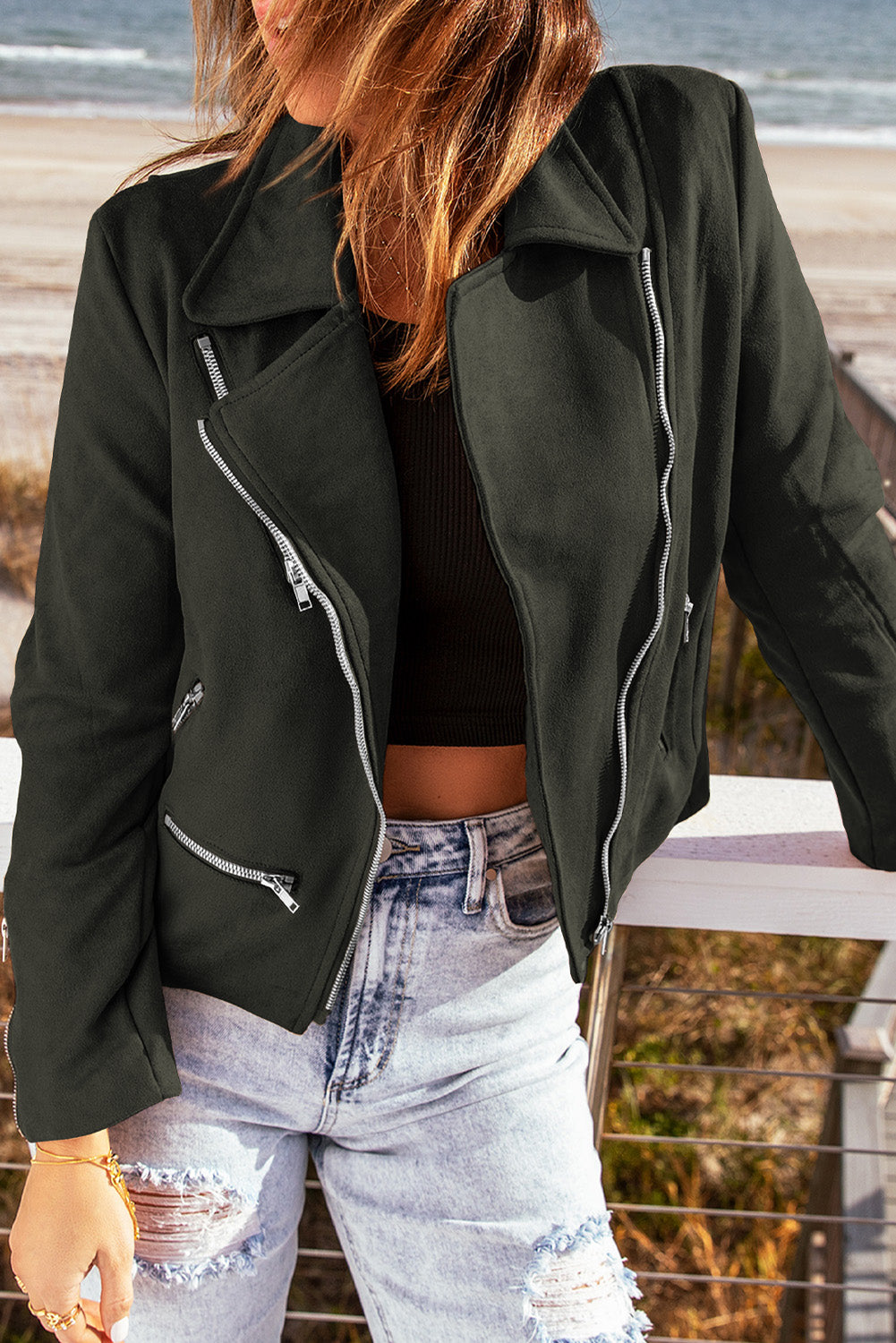 Janna Detail Moto Jacket