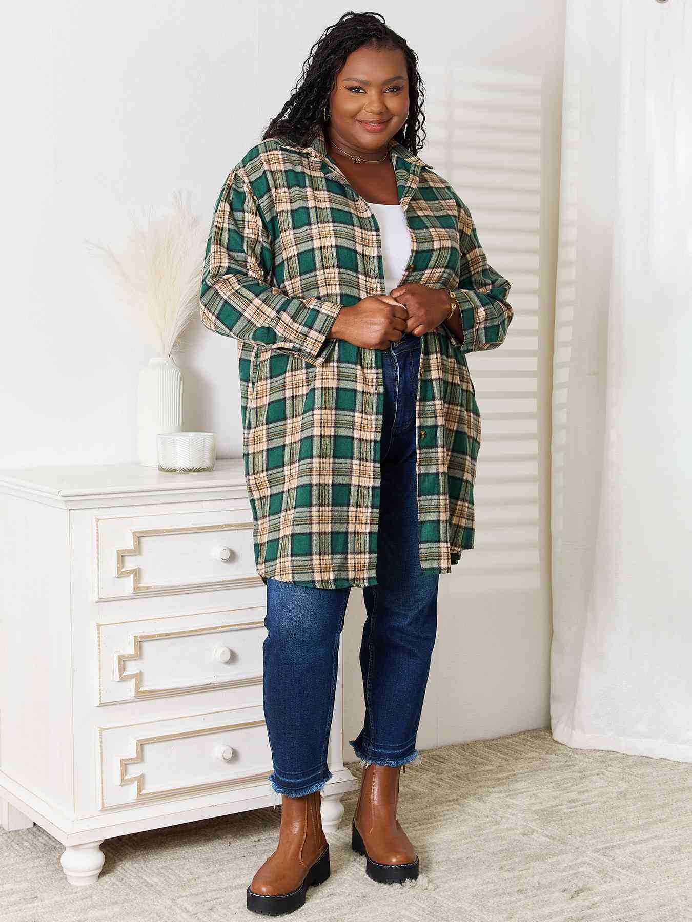 Dorrie Plaid Long Sleeve Shirt