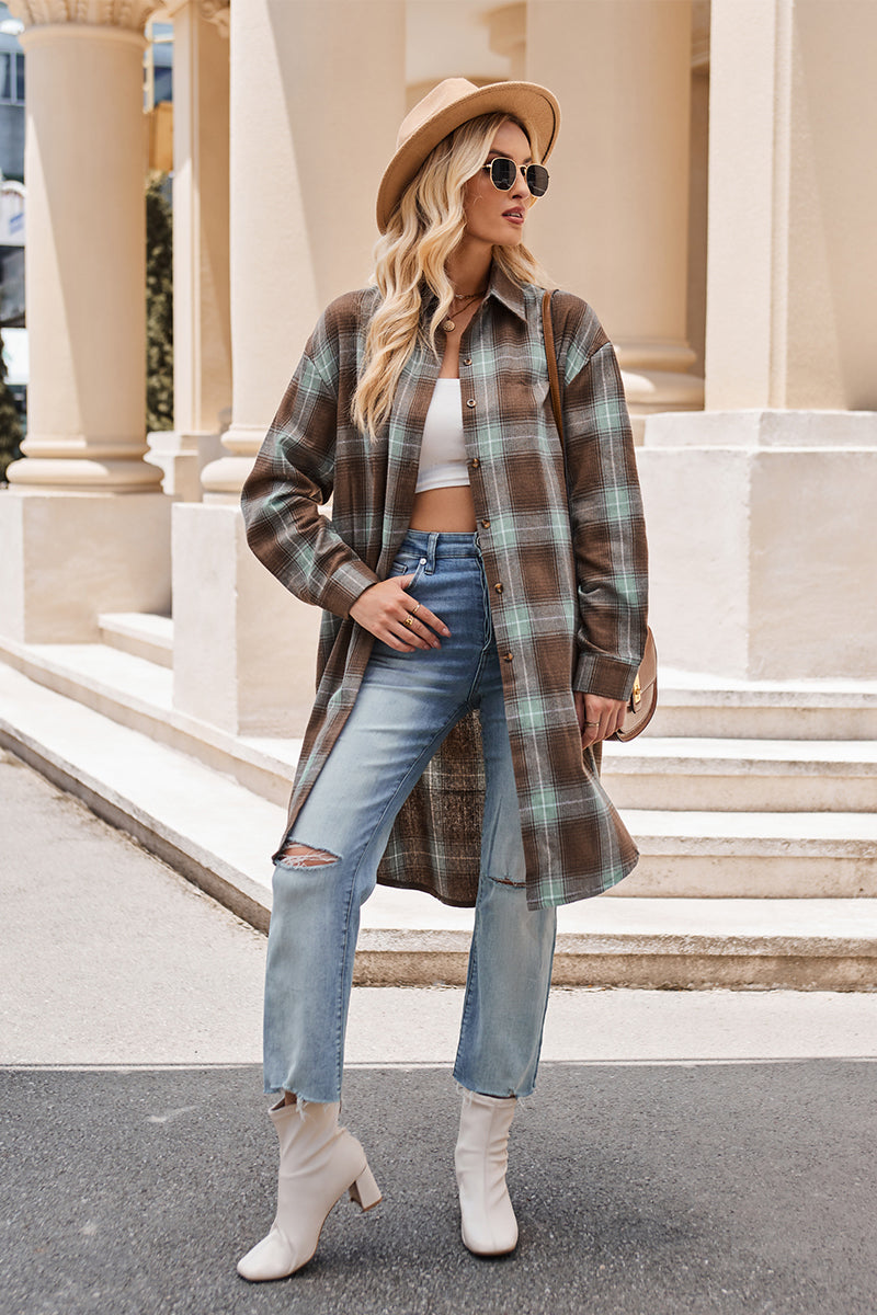 Lynndie Plaid Long Sleeve Shirt